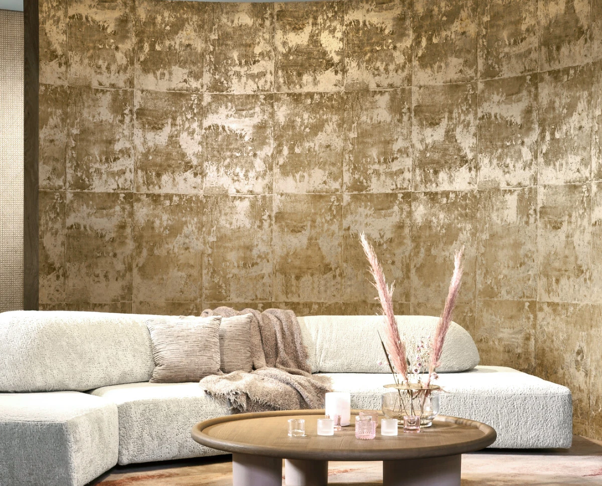 gold rustic metallic wallpaper